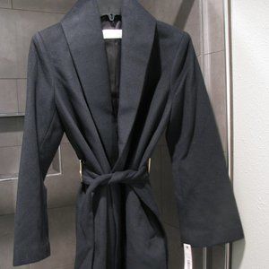 T Tahari Gabrielle Coat, Small, Forest Green